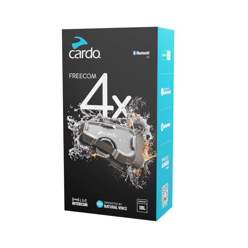 Cardo Freecom 4X Single - motociklininkų pasikalbėjimo įranga kaina