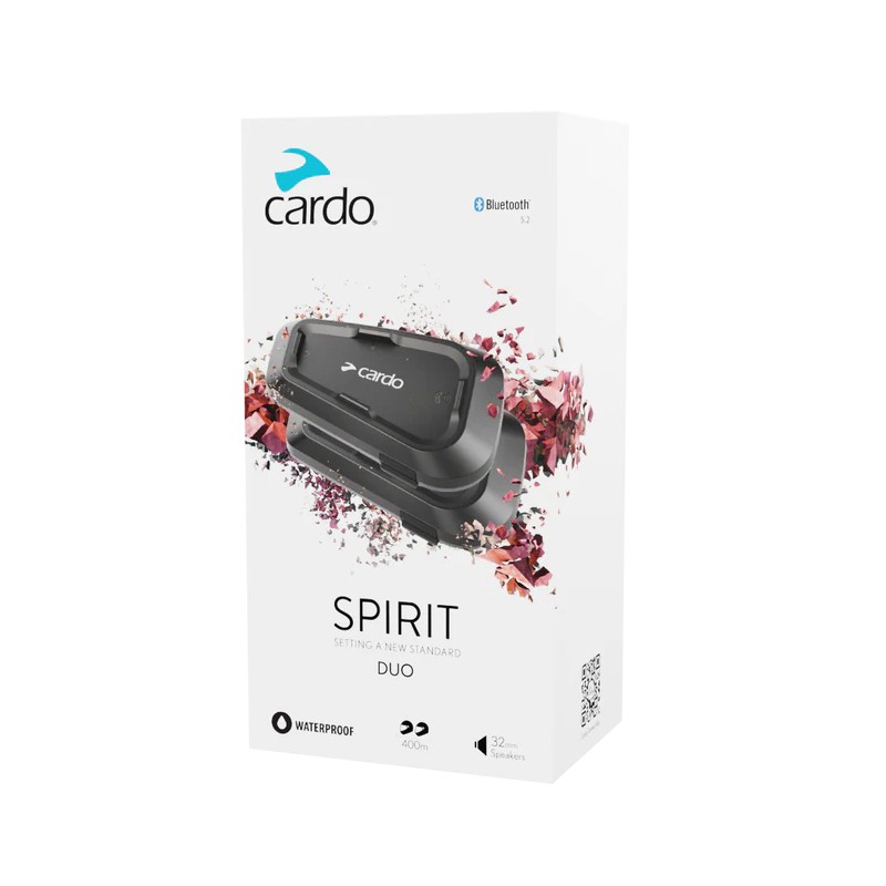 Cardo Spirit Duo - motociklininkų pasikalbėjimo įranga kaina