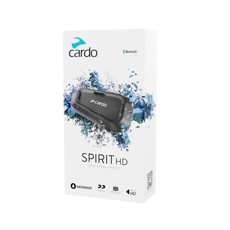 Cardo Spirit HD Single - motociklininkų pasikalbėjimo įranga kaina