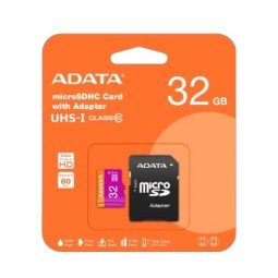 Adata MicroSDHC Card with Adapter 32GB UHS-I - atminties kortelė su SD adapteriu kaina