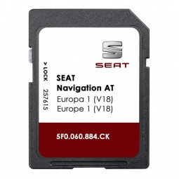 Seat MIB1 SD kortelė 2023 Europos žemėlapiai kaina