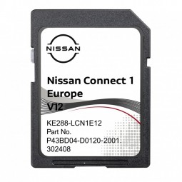 Nissan KE288-LCN1EV12 SD kortelė Connect 1 V12 2022 Europos žemėlapiai kaina