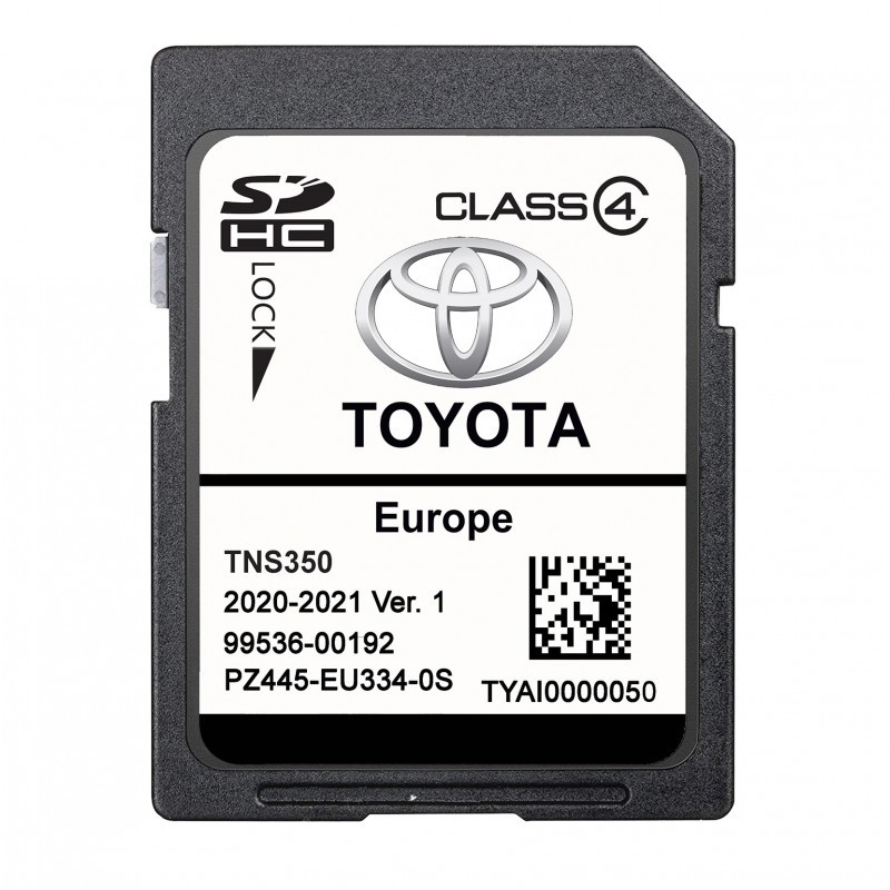 Toyota PZ445-SD334-0S TNS 350 SD kortelė 2021 Europos žemėlapiai kaina