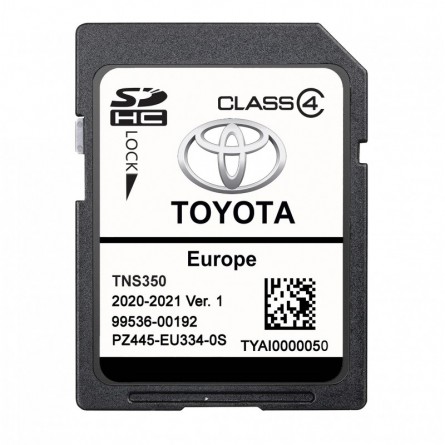 Toyota PZ445-SD334-0S TNS 350 SD kortelė 2021 Europos žemėlapiai kaina