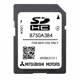 Mitsubishi 8750A384 SD kortelė MMCS W11 W12 2023 Europos žemėlapiai kaina