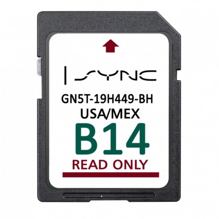 Lincoln B14 SYNC GM5T-19H449-BH SD kortelė 2023 JAV / Meksikos žemėlapiai kaina