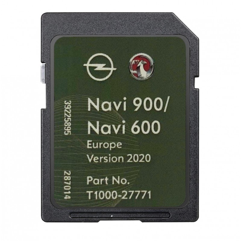 Opel Vauxhall T1000-27771 SD kortelė Navi 600/900 2020 Europos žemėlapiai kaina
