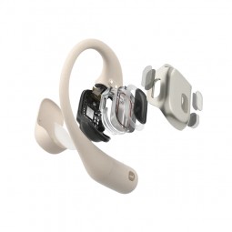 Shokz Open Fit, Beige - belaidės ausinės internetu