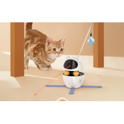 Rojeco 3in1Interactive Cat Toys - išmanusis žaislas katėms pigiau