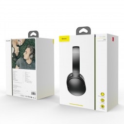 Baseus Encok D02 Wireless Headphone, Black - belaidės ausinės pigiai
