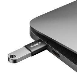 Baseus Ingenuity Mini Type-C to USB -A 3.1 Adapter - adapteris, juodas išsimokėtinai