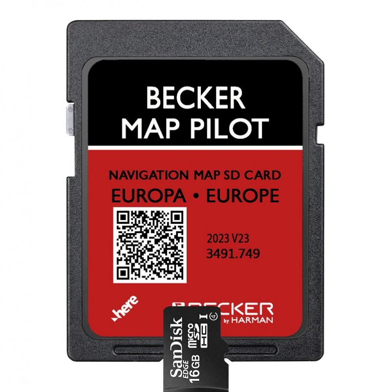 Mercedes Benz A1729064601 SD kortelė Becker Map Pilot V23 2023 Europos žemėlapiai GPS žemėlapių atnaujinimas kaina