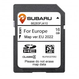 Subaru 86283-FJ410 Starlink Gen1 XV / Impreza MY12 SD kortelė 2022 Europa GPS navigacijos žemėlapių atnaujinimas kaina