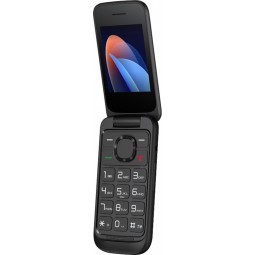 TCL OneTouch 5023, atverčiamas mobilusis telefonas senjorams, juodas internetu