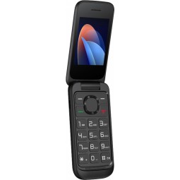 TCL OneTouch 5023, atverčiamas mobilusis telefonas senjorams, juodas pigu