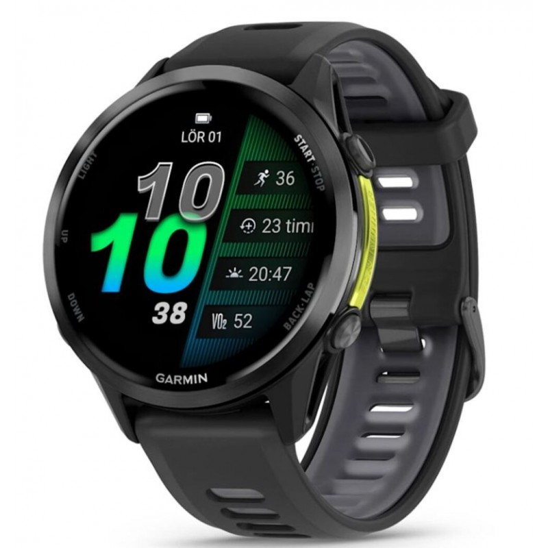 Garmin Forerunner 970 47mm, Carbon Gray, DLC Titanium, Wi-Fi, GPS - išmanusis laikrodis kaina