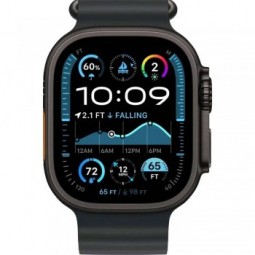 (Ekspozicinė) Apple Watch Ultra 2 GPS + Cellular, 49mm Black Titanium Case with Black Ocean Band garantija