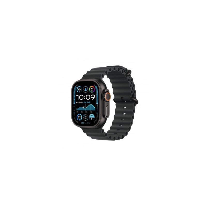 (Ekspozicinė) Apple Watch Ultra 2 GPS + Cellular, 49mm Black Titanium Case with Black Ocean Band kaina