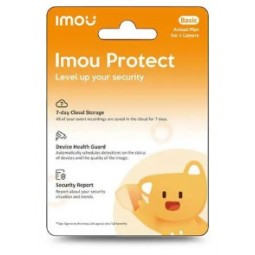 Imou Protect Basic metinės prenumeratos paslaugų planų palyginimo lentelė