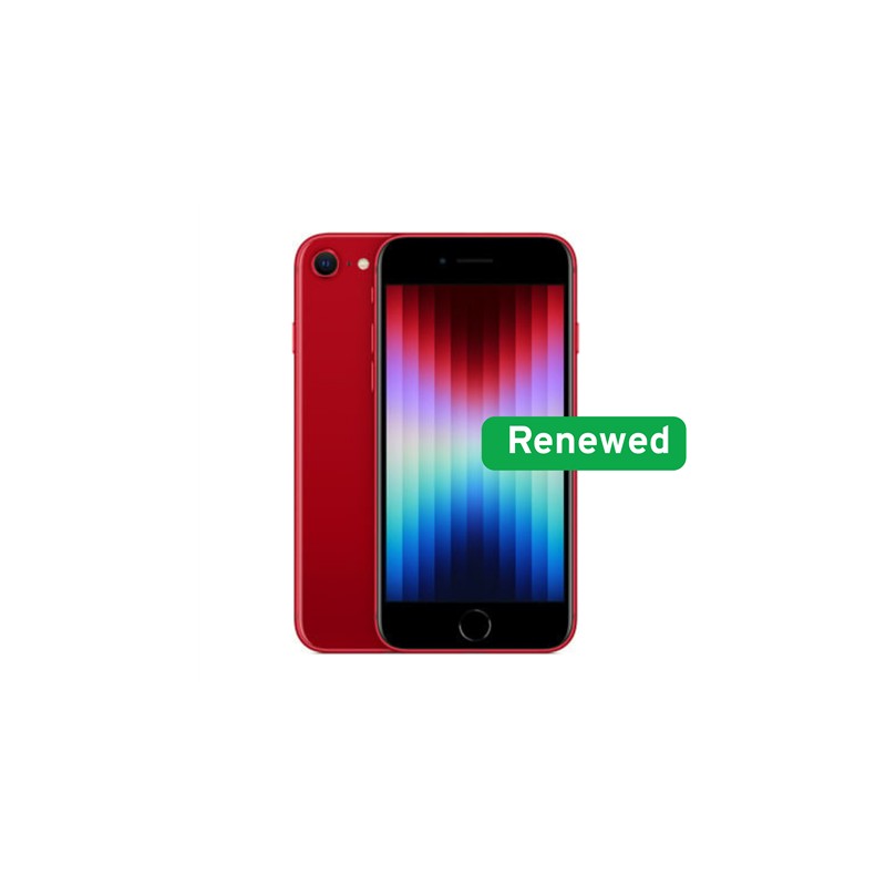 Apple Renewed iPhone SE (2022) 64GB Raudonas – A15 Bionic Galia