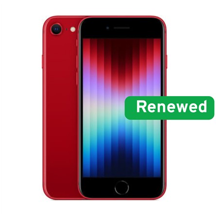 Apple Renewed iPhone SE (2022) 64GB Raudonas – A15 Bionic Galia