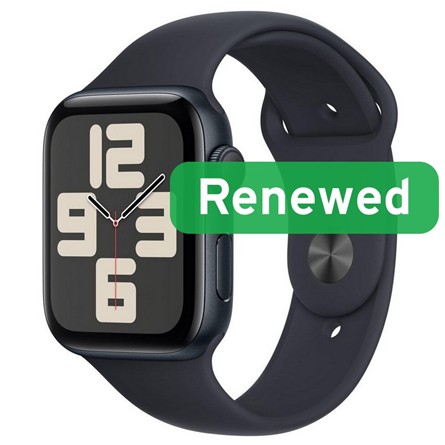 Apple Renewed A klasės išmanusis laikrodis Apple Watch SE2 LTE 44mm Midnight