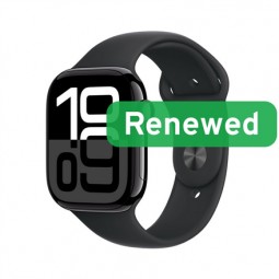 Apple Renewed Apple Watch Series 10 LTE 46mm Jet Black: Atnaujintas A klasės išmanusis laikrodis