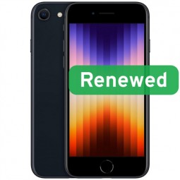 Apple Renewed iPhone SE (2022) Midnight 128GB 5G – B klasės atnaujintas telefonas