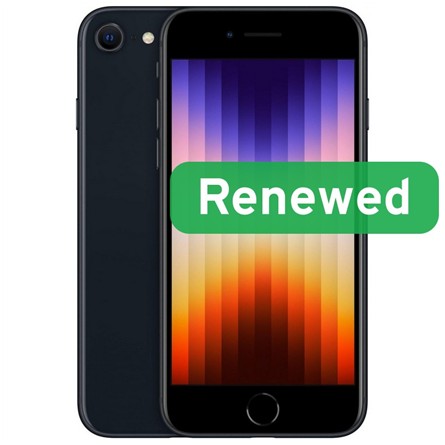 Apple Renewed iPhone SE (2022) Midnight 64GB 5G – Patikimas ir ekonomiškas