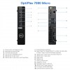 DELL Renewed OptiPlex 7080 Micro (Grade A) – i5 mini kompiuteris su Windows 11 Pro