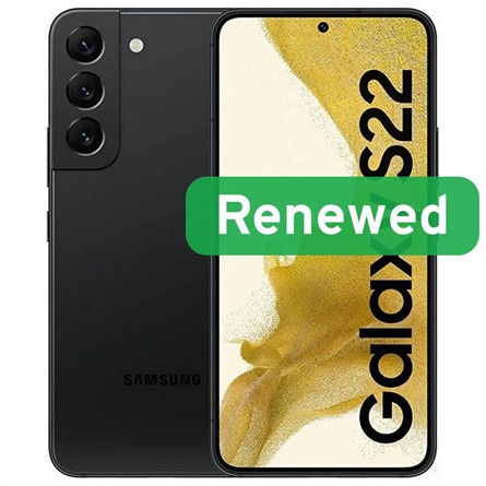 Samsung Renewed Galaxy S22 128GB 5G – Atnaujintas Juodas Išmanusis Telefonas