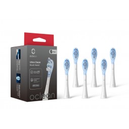 Oclean Ultra Clean UC03 W06 dantų šepetėlio galvutės (6 vnt.) baltos