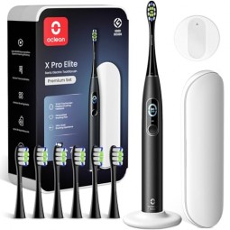 Oclean X Pro Elite Premium Set išmanusis elektrinis dantų šepetėlis juodas