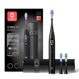 Oclean X Ultra 20 S Black Išmanusis Garsinis Dantų Šepetėlis su DI Nurodymais