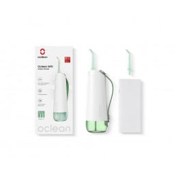 Oclean W10 Green nešiojamas burnos irigatorius su 2 antgaliais