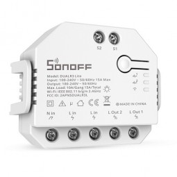 SONOFF DUALR3 išmanusis 2 kanalų Wi-Fi jungiklis su elektros sąnaudų apskaita