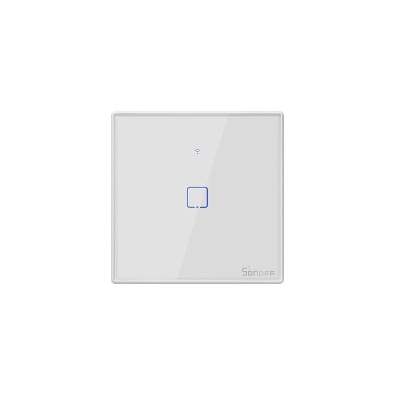 SONOFF TX T2EU1C išmanusis Wi-Fi ir RF sieninis jungiklis 1 kanalas