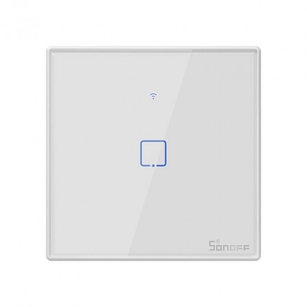 SONOFF TX T2EU1C išmanusis Wi-Fi ir RF sieninis jungiklis 1 kanalas