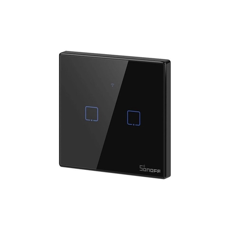 SONOFF TX T3EU2C Išmanusis Wi-Fi ir RF 2 Kanalų Sieninis Jungiklis