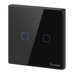 SONOFF TX T3EU2C Išmanusis Wi-Fi ir RF 2 Kanalų Sieninis Jungiklis