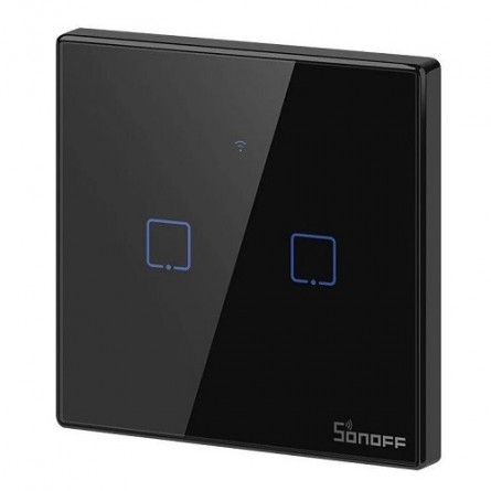 SONOFF TX T3EU2C Išmanusis Wi-Fi ir RF 2 Kanalų Sieninis Jungiklis