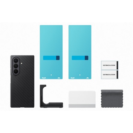 Samsung Galaxy Fold 8 Ultra KF976SBE Carbon Magnet dėklas juodas