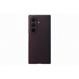 Samsung Galaxy Fold 8 Ultra Carbon Magnet dėklas raudonas