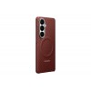 Samsung Galaxy S26 KS942SR Anglies Pluošto Magnetinis Dėklas Koralinė Raudona