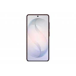 Samsung Galaxy S26 KS942SR Anglies Pluošto Magnetinis Dėklas Koralinė Raudona