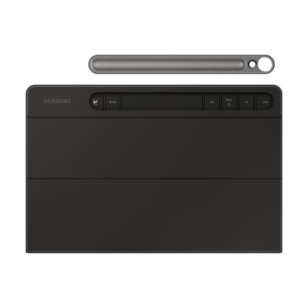 Samsung Book Cover Keyboard Slim dėklas su klaviatūra Galaxy Tab S9/S9 FE/S10 FE/S10 Lite baltas
