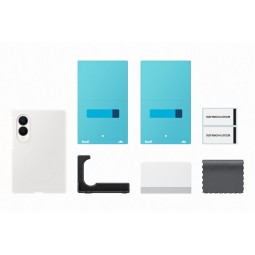 Samsung Galaxy Fold 8 silikoninis dėklas su magnetu baltas