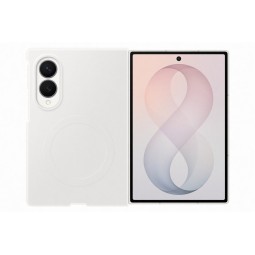 Samsung Galaxy Fold 8 silikoninis dėklas su magnetu baltas