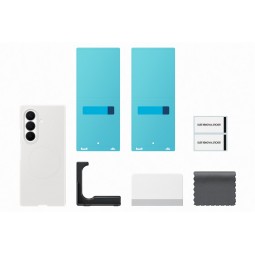 Samsung Galaxy Fold 8 Ultra silikoninis magnetinis dėklas baltas