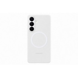Samsung Galaxy S26 Plus Silikoninis Dėklas su Magnetais Baltas